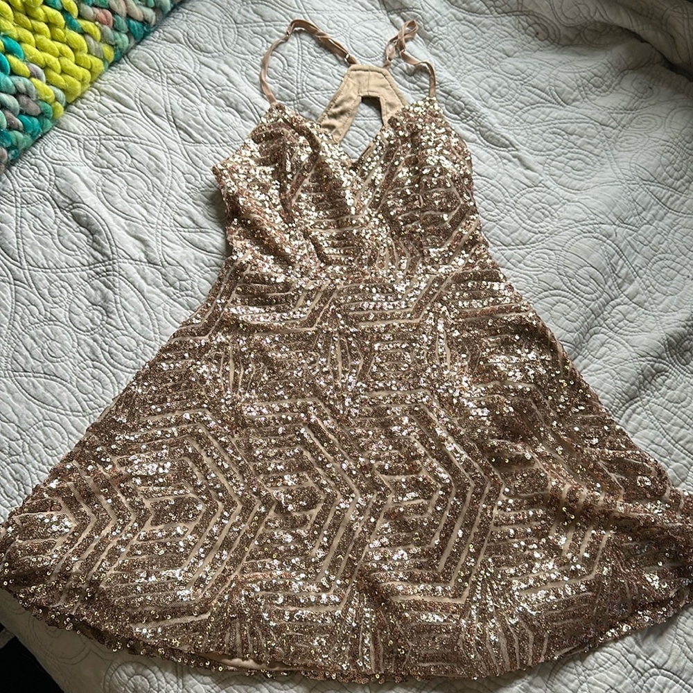 Lulu’s Gold Dress
